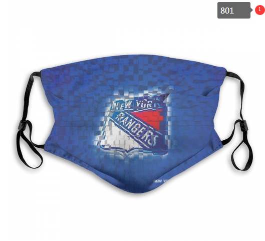 NHL New York Rangers #9 Dust mask with filter->nhl dust mask->Sports Accessory